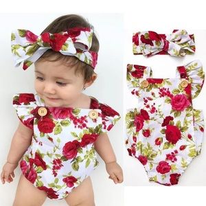 SOLD Baby girl romper